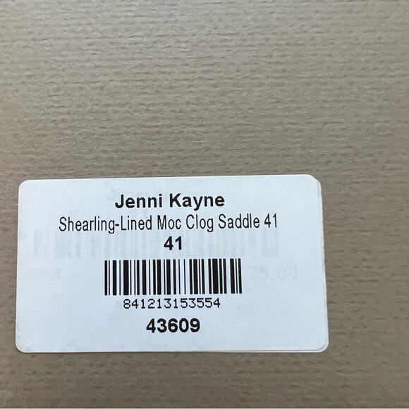 Jenni Kayne Shearling-Lined Moc Clogs Saddle Size 41 NEW - Picture 10 of 13